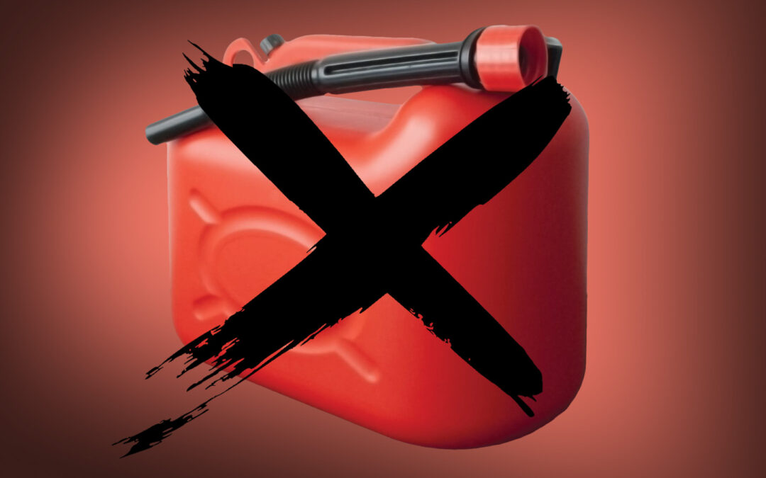 Interdiction de transport de carburants sous format conditionné