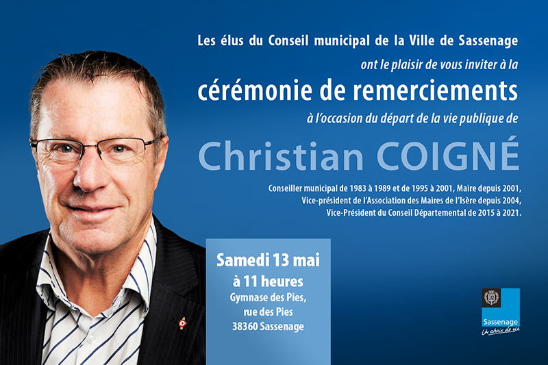 Cérémonie de remerciements